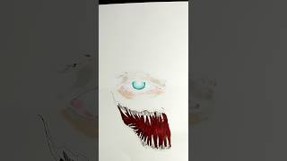 Lets Convert this eye into a Demon eye art painting [upl. by Hgielanna]