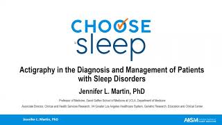 Actigraphy in the Diagnosis and Management of Patients with Sleep Disorders [upl. by Tamar]