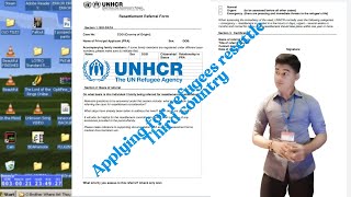 How to applying for resettlement therd country refugees how to register asylum seekers online [upl. by Grannias]