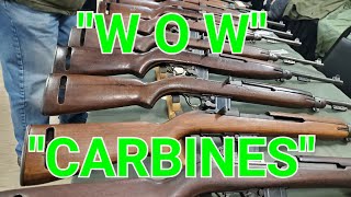 Rare M1 Carbine CollectionParatrooper Irwin PedersonWW2 Winchester 30 Military Gun Show Shopping [upl. by Youlton]