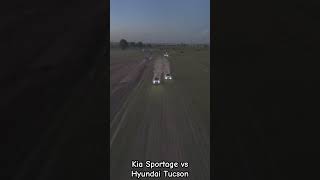 Kia Sportage Vs Hyundai Tucson Drag race off road [upl. by Queenie840]