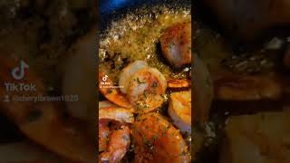 Jumbo Shrimp ovr Wild Brown Rice Okra and Tomatoes Eat4lifewithbrown foodie cookingwithlove [upl. by Celina421]