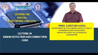 Lecture 29 Error Detection and Correction Code [upl. by Aimaj]