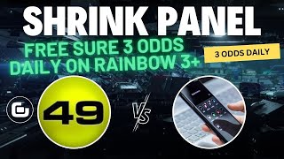 Free Sure 3 Odds Daily on 49ja Rainbow 3 Shrink Panel Settings on iGamer App [upl. by Nodnnarb]