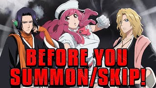 BEFORE YOU SUMMONSKIP TYBW Meninas Yumichika and Rangiku Complete Banner Breakdown  Brave Souls [upl. by Nesnar565]