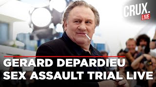 Gerard Depardieu Live News  French Film Icon Accused Of Sexual Assault Trial Begins In Paris [upl. by Cacia790]