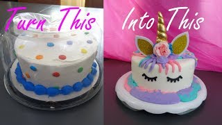 Unicorn Cake Tutorial  Cute Cake Ideas [upl. by Yrral]