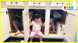 Kid plays Hide N Seek with twins baby sisters [upl. by Berlin]