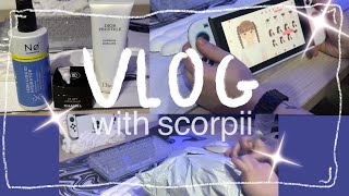 vlog  aesthetics aliexpress haul playing Fashion Dremer and Skincare ❁´◡❁ eng sub [upl. by Blanka]