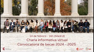 Charla informativa sobre la convocatoria de becas 20242025 de la Fundación Carolina [upl. by Shama]