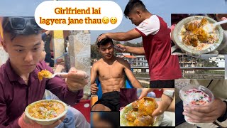 Girlfriend resauda khusi garaune thau😜🤭 aronthapa [upl. by Weixel]