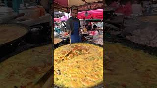 Preparing Huge Spanish Paellas London Street Food [upl. by Eenerb]