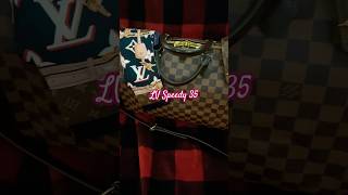 LV Damier Ebene Speedy 35  LV Belt  LV Scarf [upl. by Rebm]