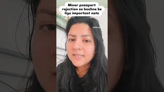 Minor passport rejection se bachne ke liye  passport  minor  ytshorts  techladduji  viral [upl. by Fredette689]