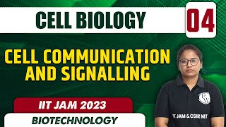 Cell Communication and Signalling  Cell Biology 04  Biotechnology  IIT JAM 2023 [upl. by Thais]