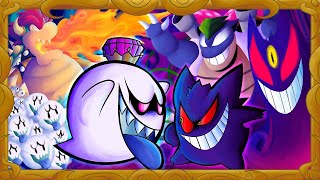 Who Would Canonically Win  King Boo vs Gengar Fight animation [upl. by Anitteb]