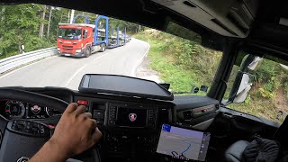 Scania 660S V8 Black Forest POV [upl. by Rehctelf38]