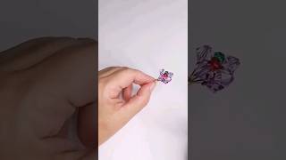 TUTORIAL ☝️Cómo hacer un ramillete de Flores con cristal y alambre para Collar flores collar [upl. by Pardew]