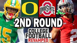 Oregon vs Ohio State  2nd Round Playoff Simulation 2024 Rosters for NCAA 14 [upl. by Drofkcor]