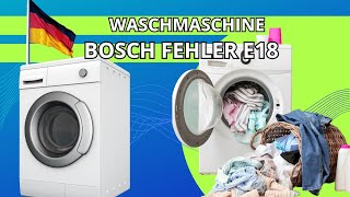 waschmaschine bosch fehler e18 [upl. by Aliek88]