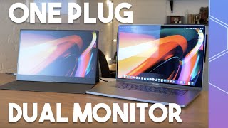 Epic onecable dual monitor setup for MacBooks [upl. by Enihpesoj]