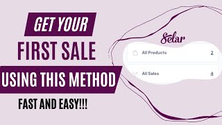 How to Make Your First Sale Using Selarco [upl. by Akeryt321]