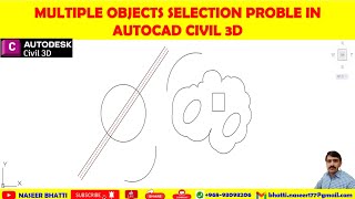 Multiple objects selection problem in AutoCAD civil 3d  AutoCAD not selecting objects [upl. by Xanthe]