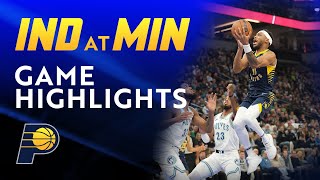 Indiana Pacers Highlights at Minnesota Timberwolves  December 16 2023 [upl. by Assirok102]