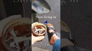 Birkenstocks amp iced coffees vibes slowlife birkenstock [upl. by Enelak]