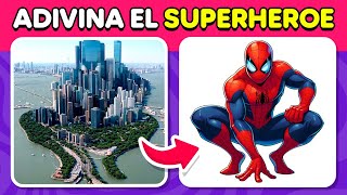 Adivina el Superhéroe oculto por la Ilusión Óptica 🦸‍♂️💫 30 Niveles Fácil Medio Difícil [upl. by Niraa696]