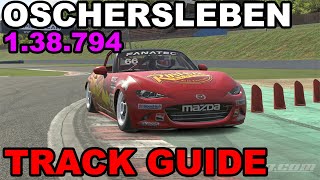 iRacing Mazda MX5 Oschersleben  Track Guide  Hotlap [upl. by Ilyah]