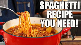 The Only Homemade Spaghetti Recipe Youll Ever Need [upl. by Franci626]