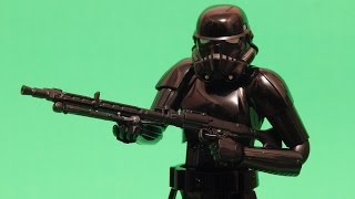 Bandai Star Wars Shadow Stormtrooper 6 Inch Action Figure Model Kit Build and Review [upl. by Hgierb]