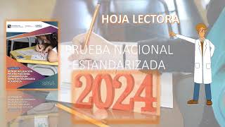 GUIA PRUEBA NACIONAL ESTANDARIZADA HOJA DE RESPUESTA [upl. by Barbra]