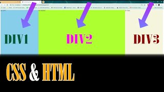 Aligning Divs Side by Side CSS amp HTML tutorial [upl. by Deacon]