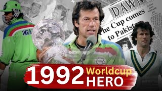 Imran Khan Cricket Legend 1992 Worldcup Hero  Journey From Lahore to Worldcup Trophy imrankhan [upl. by Hpotsirhc421]