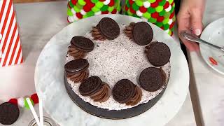 Juniors 3 lb Oreo Cookie Cheesecake w Fudge Icing on QVC [upl. by Ping]