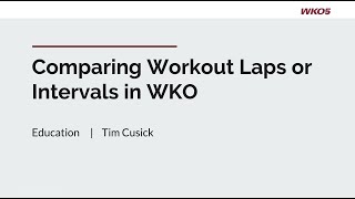 Comparing Laps and Intervals in WKO5 [upl. by Jutta226]