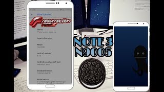 ROM Resurrection Remix ANDROID Oreo 801 On Samsung Galaxy Note 3 SM N9005 [upl. by Inaluiak]