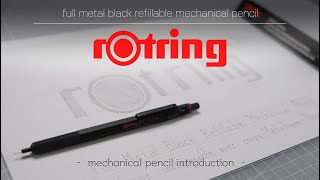 Rotring 600  One of the most FAMOUS Mechanical Pencil [upl. by Dnalrag]