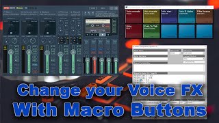 Voicemeeter Demo use MacroButtons to change Voice FX by short key [upl. by Githens]