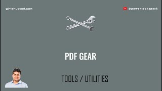 Overview on PDF Gear Tool  Free PDF Tool [upl. by Cost]