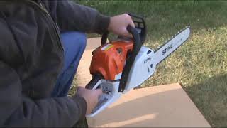 Stihl MS251C Chainsaw First Startup [upl. by Chloe]