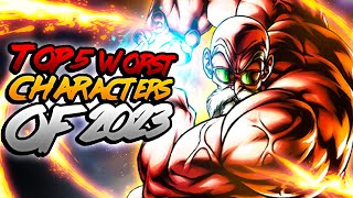 Dragon Ball Legends THE TOP 5 WORST SUMMONABLE CHARACTERS OF 2023 [upl. by Attlee]