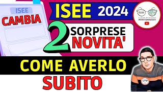 ⚠️ NUOVO ISEE 2024 ❗ CAMBIANO REGOLE CALCOLO GIACENZE PATRIMONI REDDITI ➡ COME OTTENERLO SUBITO [upl. by Erait496]