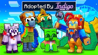 Adopted by INDIGO PARK FAMILY in Minecraft [upl. by Omrelliug]