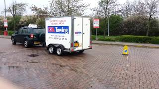 BE Trailer Towing Test Reversing Manoeuvre 2015  Links Driving [upl. by Cyrille]