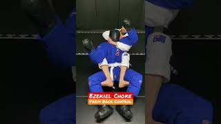 Ezekiel Choke From Back Control  Grappling Dummy Training [upl. by Aiym]