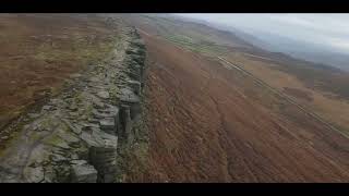 Stanage Edge paragliding October 26th 2024 [upl. by Neomah908]