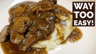 Idiot Proof Steak with Mushroom Gravy Recipe [upl. by Betthezul376]